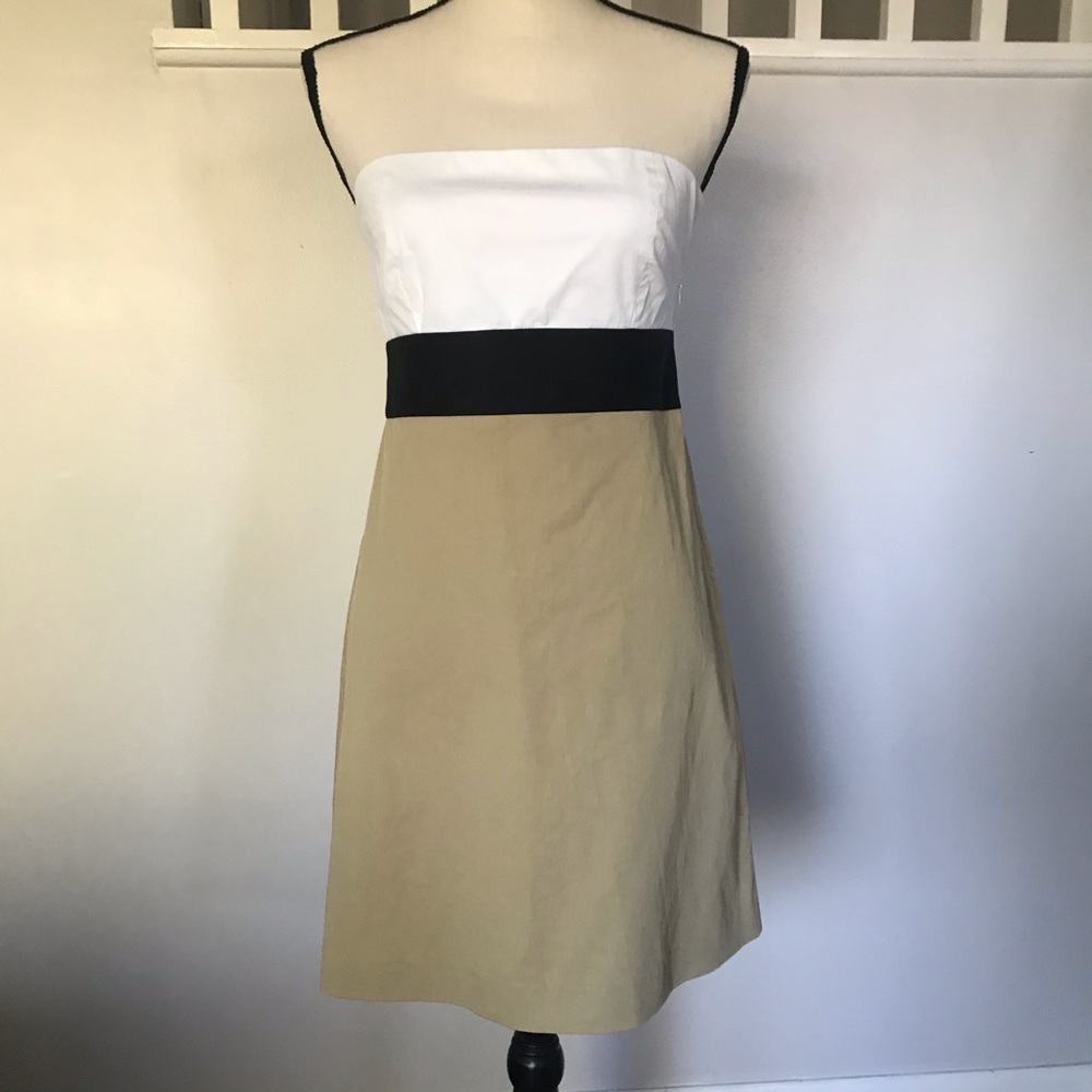 Theory strapless dress